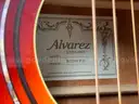 Alvarez Acoustic Electric Guitar Model RG260CESB with Fender Strap and Gator Cases Storage Bag
