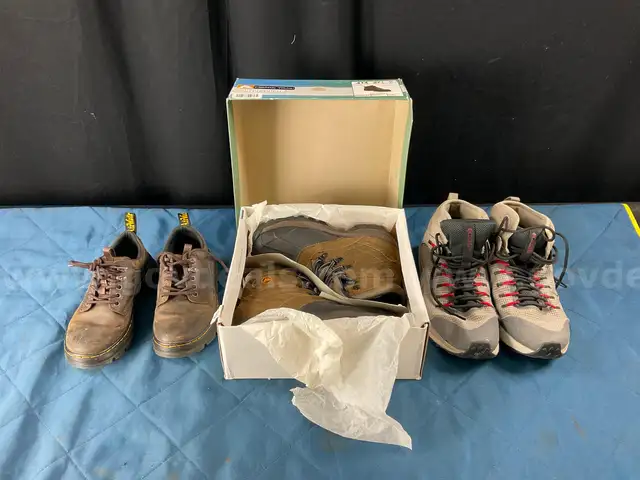 3 - Fashion Boots Labeled Dr. Marten, Ozark Trail and Columbia