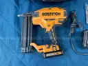 Bostitch Tool Bag with Bostitch Brad Nailer Model BCN680, 2ah Battery and Charger, All Power On