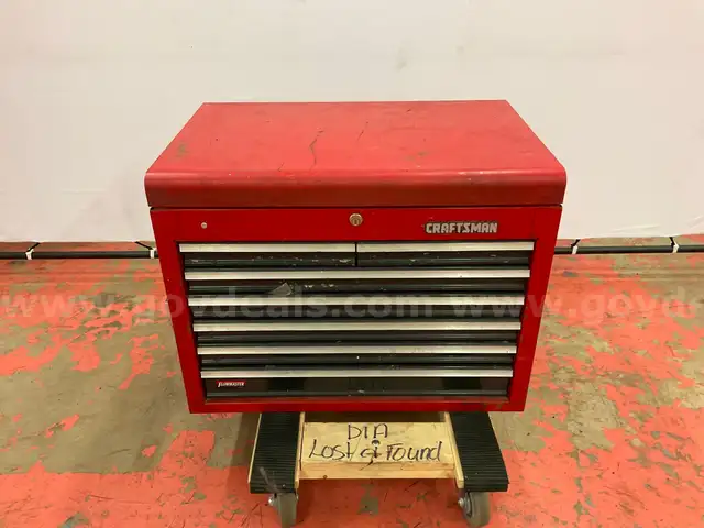 Craftsman Toolbox with Misc. Hand Tools, Hardware and Accessories (Dolly Not Included)