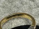 Gold Ring with Diamonds, 3.28g Total Weight, Ring Size 5.5