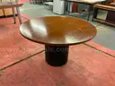 Unbranded Round Wooden Table, 4&#x27; x 4&#x27; x 30&#x22; (Some Wear and Tear)