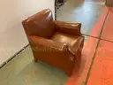 Unbranded Leather Armchair, 35&#x22; x 38&#x22; x 35&#x22;