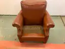 Unbranded Leather Armchair, 35&#x22; x 38&#x22; x 35&#x22;