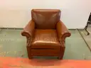Unbranded Leather Armchair, 35&#x22; x 38&#x22; x 35&#x22;