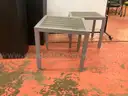 Lot of Misc. Patio Furniture: 5 - Planters and 2 - Outdoor Tables