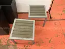 Lot of Misc. Patio Furniture: 5 - Planters and 2 - Outdoor Tables