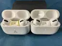2 - Apple AirPods Pro Gen 1 with MagSafe Charging Case Model A2190, Both Power On