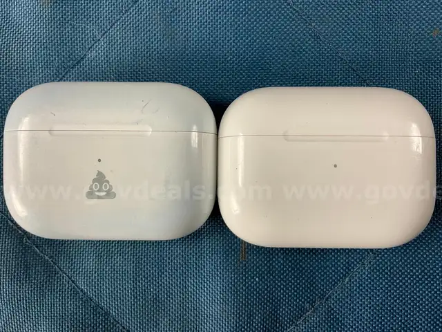 2 - Apple AirPods Pro Gen 1 with MagSafe Charging Case Model A2190, Both Power On