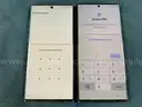 2 - Samsung Cell Phones (User-Locked) Both Power On