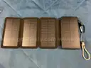 3 - Solar Power Banks with Flashlights: 1 - 26800mAh, 1 - 20,000mAh and 1 - Unknown