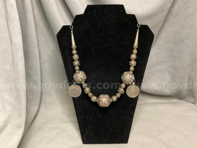 Sterling Silver Necklace, Total Weight 86g, Length 21&#x22;