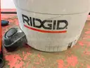 Ridged Shop Vacuum Model WD09450, Powers On (Tape on Hose, Missing Wheel)