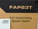 4 - 6.5&#x22; Coaxial Ceiling Speaker System, Model FAP63T in Box with Hardware (Untested)