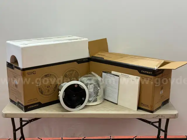 4 - 6.5&#x22; Coaxial Ceiling Speaker System, Model FAP63T in Box with Hardware (Untested)