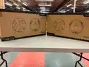 4 - 6.5&#x22; Coaxial Ceiling Speaker System, Model FAP63T in Box with Hardware (Untested)
