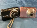 2 - Digital Cameras: Canon PowerShot A3300 IS, Model PC 1589 &#x26; Casio Exilim EX-X1080