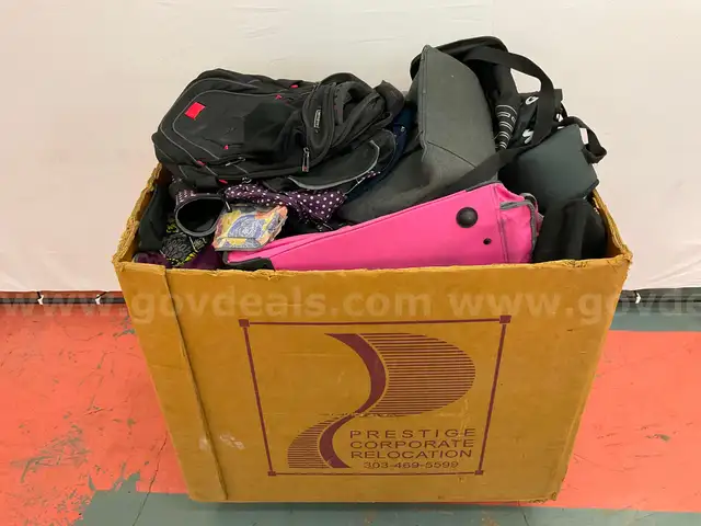 Large Box of Backpacks &#x26; Bags