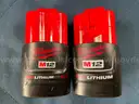 Milwaukee Cordless Drill Driver, Model 2505-20 With 2 - Batteries