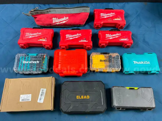 Lot of Partially Complete Bit &#x26; Socket Sets