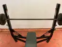 Hammer Strength Weight Bench With Bar &#x26; 2 - 25 lb Plates