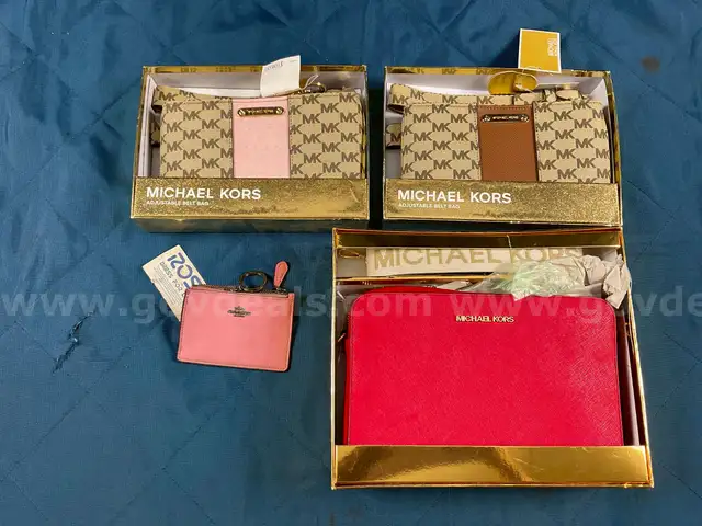 Lot of Fashion Wallets &#x26; Bags, Labeled as Coach &#x26; Michael Kors