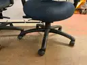 10 - Blue Rolling Office Chairs