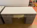 2 - Desks: Steelcase, 60&#x22;x29&#x22;x30&#x22; &#x26; Unknown Brand, 58&#x22;x24&#x22;x29&#x22;
