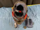 3 - Motorcycle Helmets: 1Storm L, O&#x27;Neal S &#x26; Shoel XL