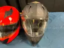 3 - Motorcycle Helmets: 1Storm L, O&#x27;Neal S &#x26; Shoel XL