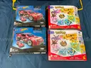 4 - MEGA Brick Sets: 2 - Hot Wheels Cadillac Model HRY18 &#x26; 2 - Pokemon Eevee Evolution Model GFV85