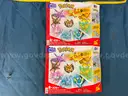 4 - MEGA Brick Sets: 2 - Hot Wheels Cadillac Model HRY18 &#x26; 2 - Pokemon Eevee Evolution Model GFV85
