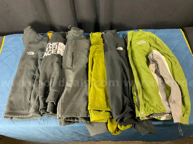 6 - Fashion Jackets, Labeled as The North Face: Sizes 4 - Men&#x27;s M, Medium &#x26; Men&#x27;s L