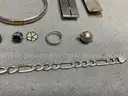 Lot of Sterling Silver Jewelry, 253 Grams Total Weight
