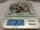 Lot of Sterling Silver Jewelry, 253 Grams Total Weight