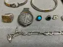 Lot of Sterling Silver Jewelry, 253 Grams Total Weight