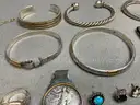 Lot of Sterling Silver Jewelry, 253 Grams Total Weight