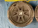 2 - Kicker Comp 12&#x22; Subwoofers Model 43C124 (Both Damaged) with Unfinished Speaker Box