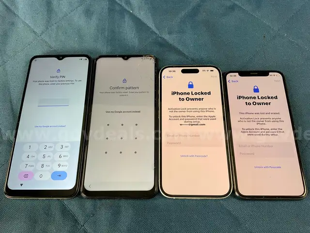 4 - Cell Phones (User-Locked) BLU, Samsung &#x26; Apple