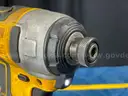 2 - Dewalt Cordless Power Tools With 2 - Batteries: Work Light, Model DCL040 &#x26; 1/4&#x22; Impact Driver, Model DCF787
