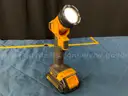 2 - Dewalt Cordless Power Tools With 2 - Batteries: Work Light, Model DCL040 &#x26; 1/4&#x22; Impact Driver, Model DCF787