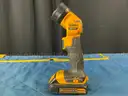 2 - Dewalt Cordless Power Tools With 2 - Batteries: Work Light, Model DCL040 &#x26; 1/4&#x22; Impact Driver, Model DCF787