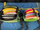 18 - Disc Golf Discs With 2 - Carrying Cases: Innova &#x26; Driven