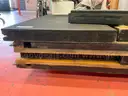 Weightlifting Platform, Disassembled With Parts &#x26; Accessories