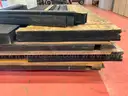 Weightlifting Platform, Disassembled With Parts &#x26; Accessories