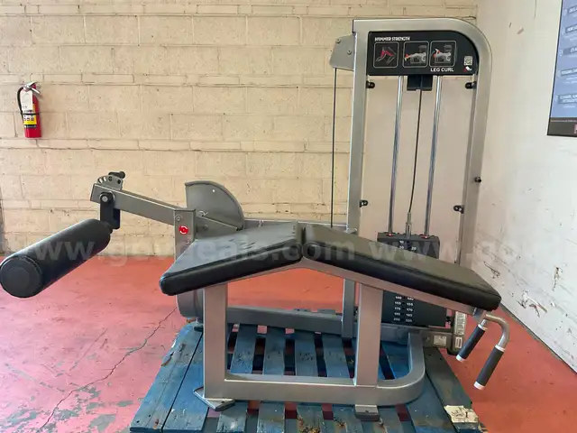 Hammer Strength Leg Curl Weight Machine, Model HS-LC