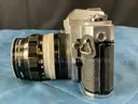 Nikon Nikkormat EL Film Camera With Nikkor-O Lens, Nikon PK-13 Lens, Nikon HS-9 Lens &#x26; Bauer E 200 Autoblitz Flash