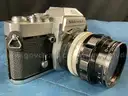 Nikon Nikkormat EL Film Camera With Nikkor-O Lens, Nikon PK-13 Lens, Nikon HS-9 Lens &#x26; Bauer E 200 Autoblitz Flash