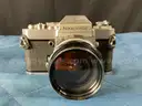 Nikon Nikkormat EL Film Camera With Nikkor-O Lens, Nikon PK-13 Lens, Nikon HS-9 Lens &#x26; Bauer E 200 Autoblitz Flash