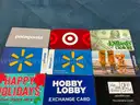 Lot of Retail Store &#x26; Restaurant Gift Cards, Total Balance $341.01